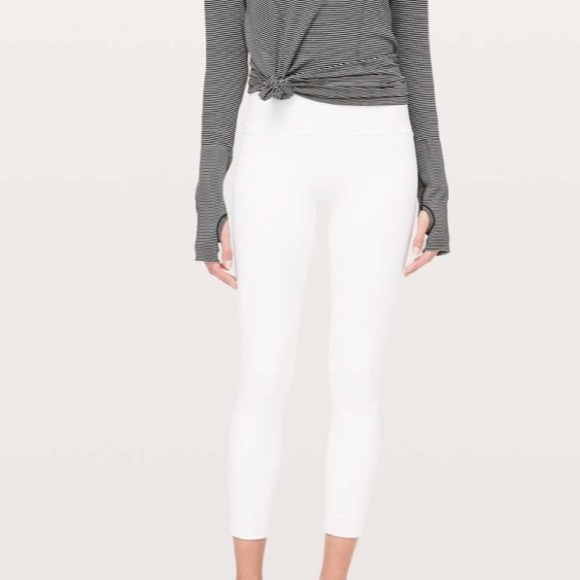 lululemon athletica Pants - Lululemon Train Times 7/8 Pant *25" White